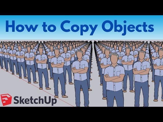 How to Copy Objects in SketchUp - Beginner SketchUp Tutorials