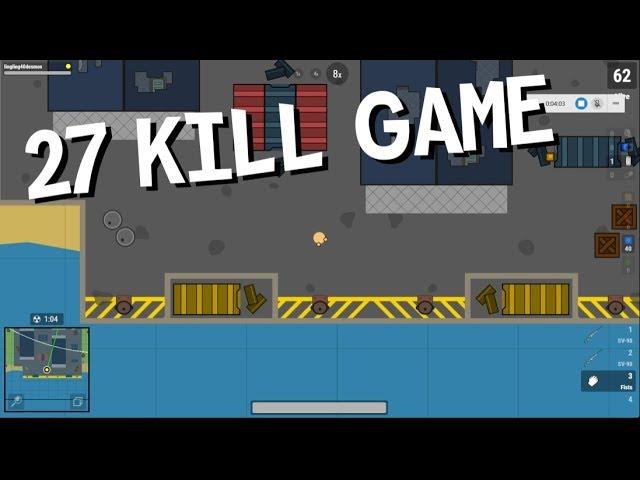 Surviv.io - 27 Kill Solo Squad Game (Dual SV and Lucky Spawn)