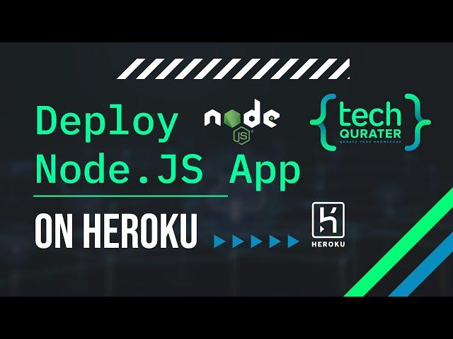 How to deploy Node.js website/application on Heroku for Free | Heroku Tutorial