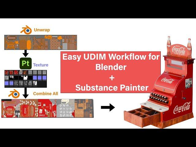 Blender UDIM Workflow for Substance Painter