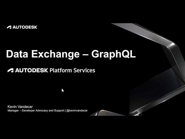 Introducing Autodesk Platform Services Data Exchange GraphQL API