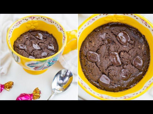 2 Minute Healthy Microwavable Mug Brownie Recipe