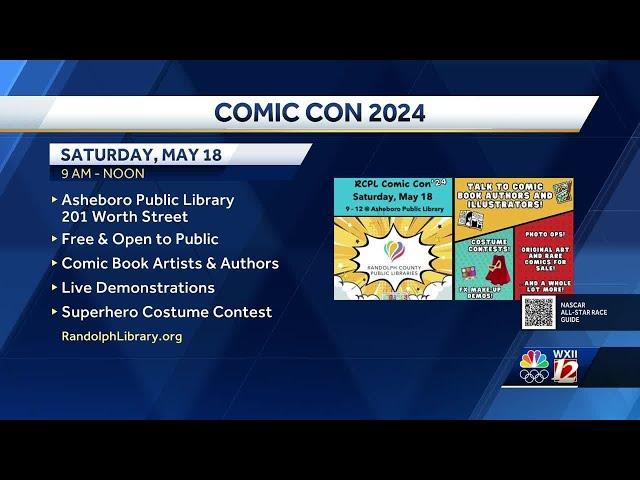 Randolph County Public Libraries annual Comic Con on Saturday