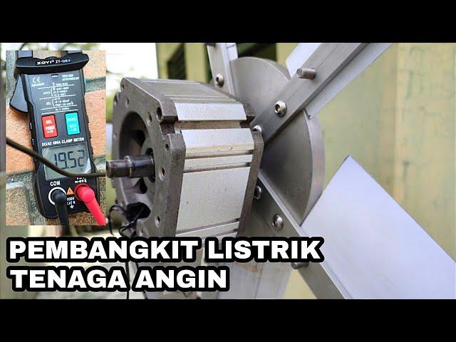 INi MANTAB UJi Coba voltase KINCIR ANGIN Pembangkit listrik tembus 19V!! PLTB