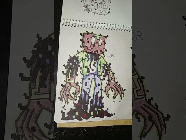 dibujo de trolerotutos corrupted, pibby glitch  :)