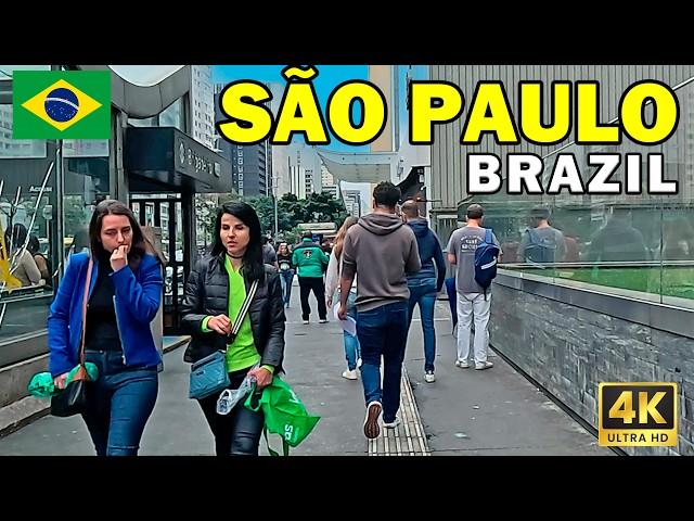 SÃO PAULO Brazil Walk: 4K Walking Tour in the Largest City of Western Hemisphere