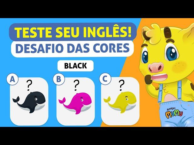 Cores Em Inglês | Desafio das Cores Em Inglês | Inglês Infantil