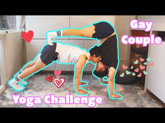 YOGA CHALLENGE  Gay Couple ️️ BL Boy Love