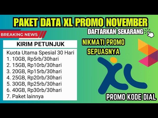 Terbaru Kode Dial XL Paket Data Murah November 2023 | Paket Data Internet Murah XL Axiata 2023