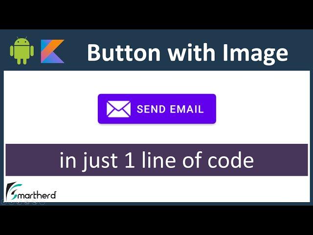 How to add icon to Button in Android (Kotlin). Android Studio Tutorial