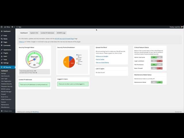 All In One WP Security Plugin Tutorial | Wordpress Security Help