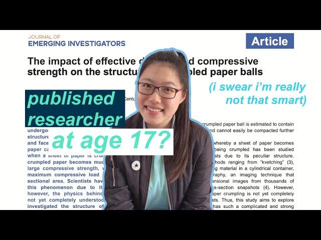 how to publish research as a high school student 