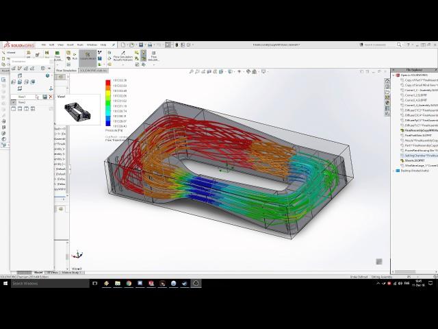 Wind Tunnel Flow Simulation - Solidworks