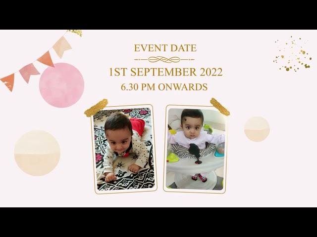 BIRTHDAY INVITATION || VIKRAM || ACTO SNUG EVENTS AND BRANDING