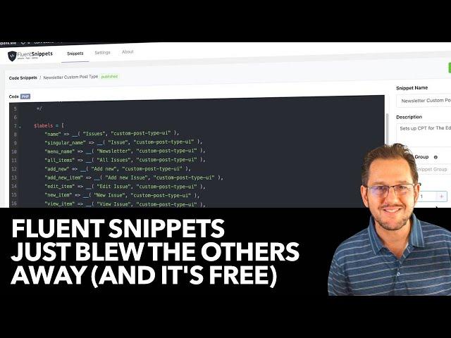 Fluent Snippets: Brand New Code Snippets Plugin With A Twist