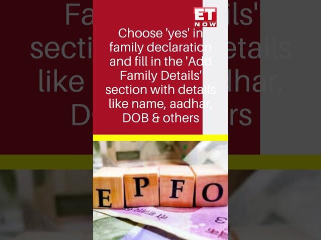 Step-By-Step Guide To Filing EPFO E-Nomination | EPF | Provident Fund | ET Now