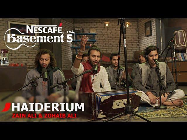 HAIDERIUM | Zain Ali & Zohaib Ali | NESCAFÉ Basement Season 5 | New Qawwali 2019