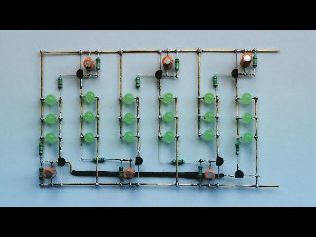 *No IC* 6 Channel LED Chaser, using BC547 and BC557 Transistor