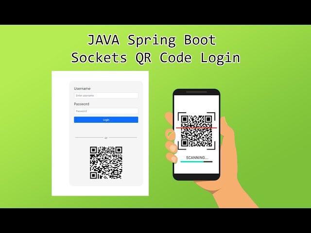 Spring Boot & React - QR Code Login From Phone With Sockets