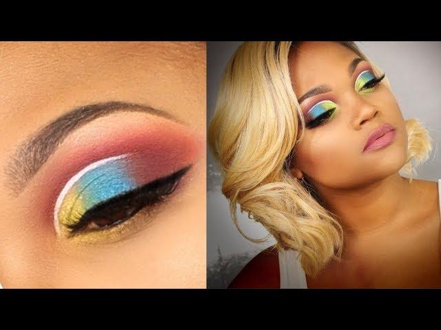 Colorful Defined Cut Crease Tutorial|NYX Sugar Trip Squad| Vandy Vanity