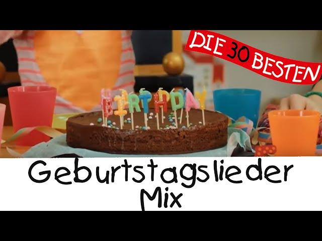 Geburtstagslieder-Mix || Kinderlieder zum Mitsingen und Bewegen