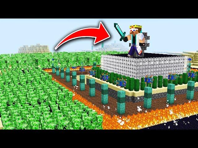 MINECRAFT ALI SE BORIM PROTIV 10000 CREEPERA ! | LUCKY BLOCK