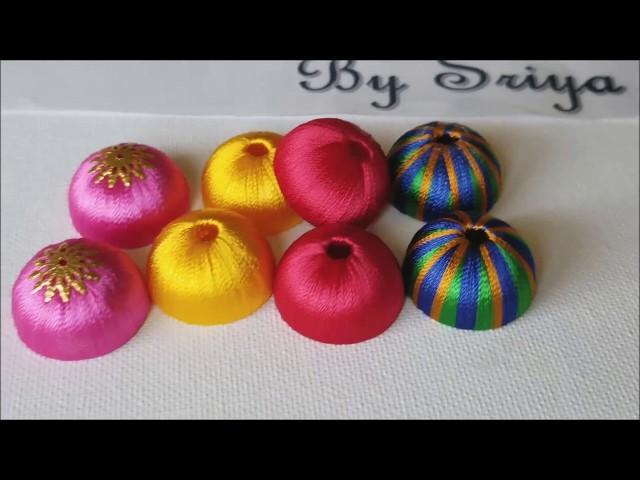 How to wrap silk thread jhumka neatly ||Silk Thread Jhumka Wrapping for beginners