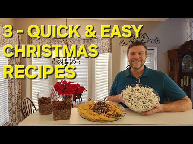 3 - Quick and Easy Christmas Recipes   // Gardening with Grayson