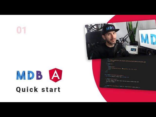 MDB Angular - 1 Minute Quick Start