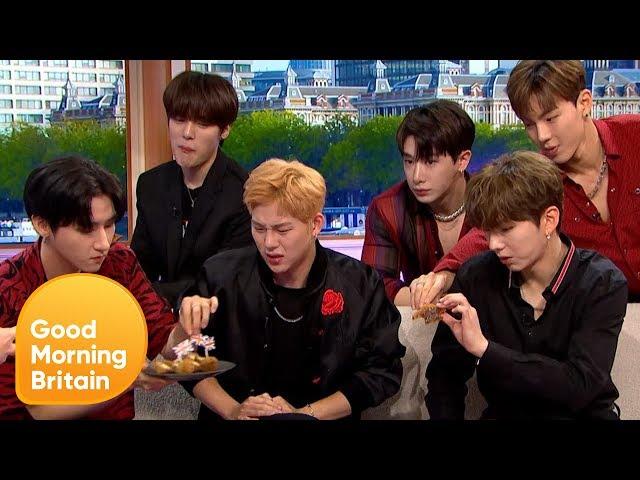 K-Pop Sensations MONSTA X Try Marmite and Scotch Eggs for the First Time | Good Morning Britain