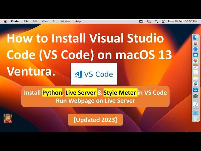 How to Install Visual Studio (VS Code) on macOS 13 Ventura