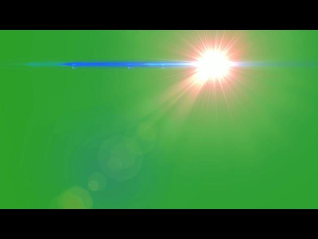 Flash light effect on green screen