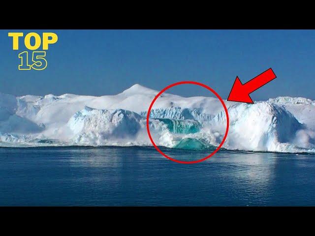 Glacier Calving | 15 Amazing Collapses, Tsunami Waves and Icebergs