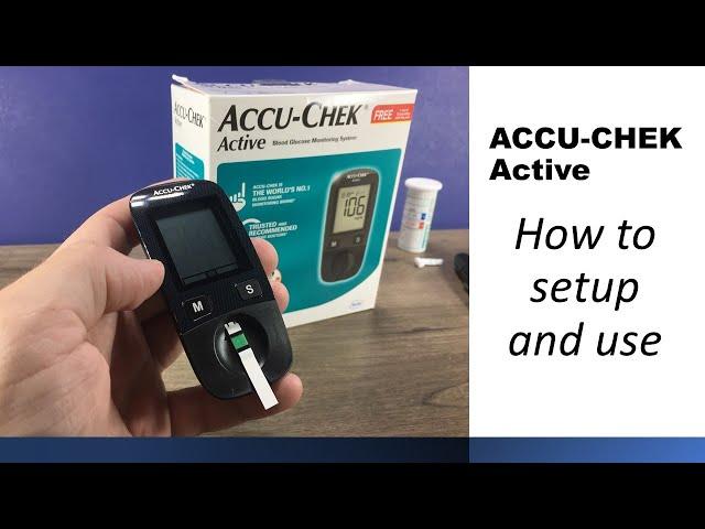 ACCU CHEK Active Glucose Meter How to setup and use