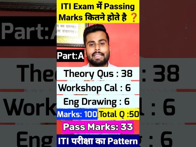 ITI Exam me Pass hone ke liye kitne Number chahiye  ITI Exam Pattern 2023  ITI Exam Passing Marks