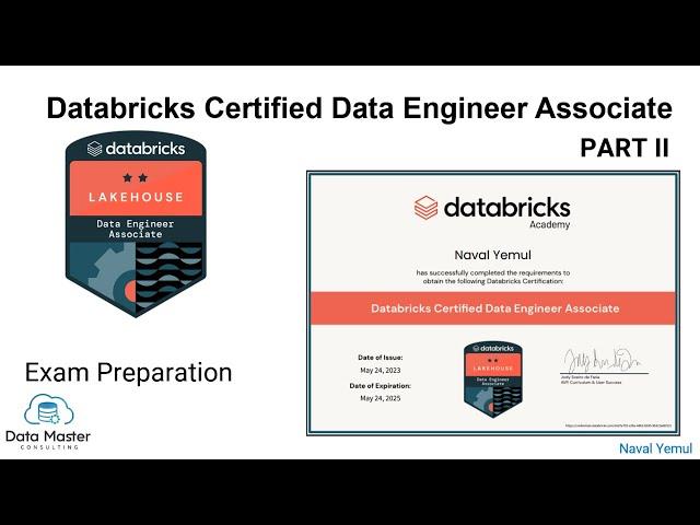 Databricks Certified Data Engineer Associate V2/V3 | Exam Preparation- Part 2