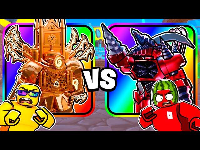 ULTIMATE DRILL vs ULTIMATE CLOCK in Toilet Tower Defense