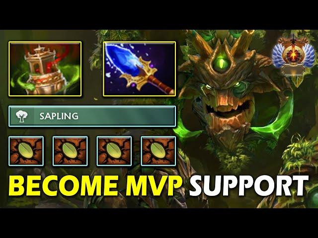 100% BECOME MVP SUPPORT Treant Protector Spirit Vessel + Aghs Scepter Build IMBA Vision Everywhere