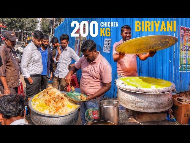 Unlimited Chicken Biriyani Only ₹70/- I 200Kg Biriyani Sell Everyday | Hyderabad | Street Food India