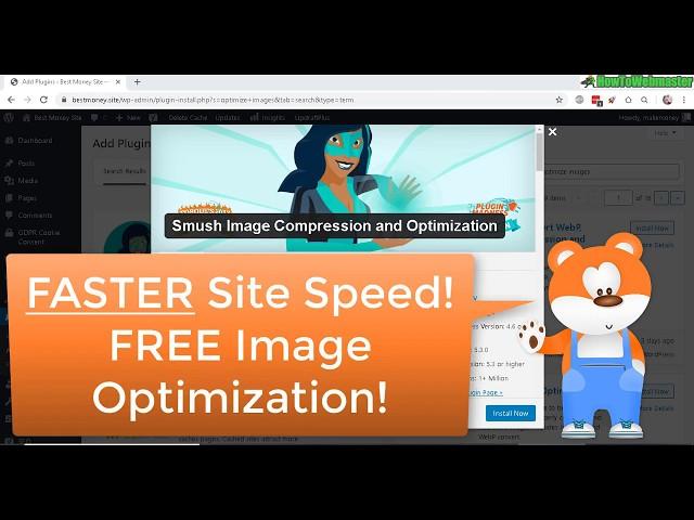 Compress & Optimize Images Free Wordpress SMush Plugin Review Setup Tutorial