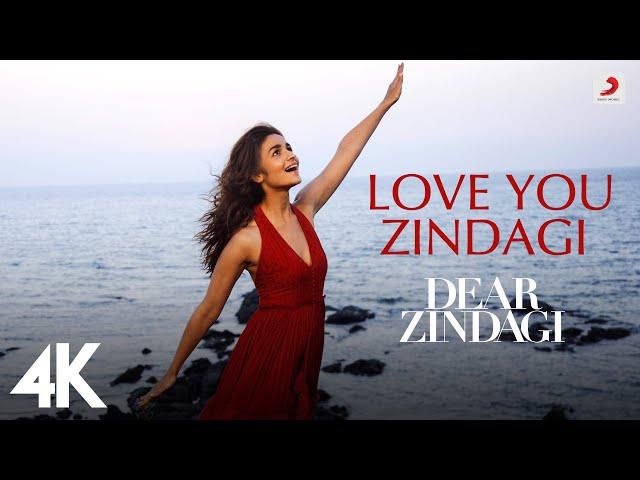 Love You Zindagi - 4K video | Dear Zindagi | Alia Bhatt | Shah Rukh Khan | Jasleen Royal | Amit T