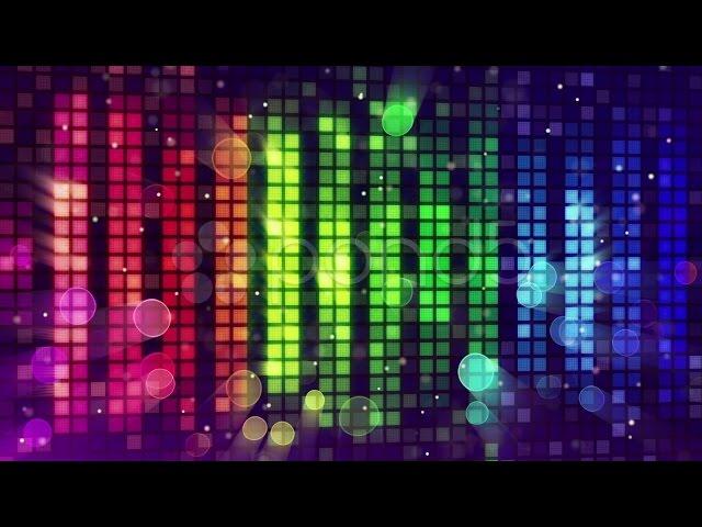 Colorful Sound Level Meter Equalizer Loop. Stock Footage