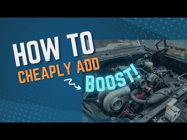 Cheapest/easiest way to add boost to your LS engine?