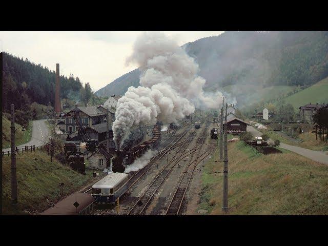 Dampf auf der steirischen Erzbergbahn Okt. 1976