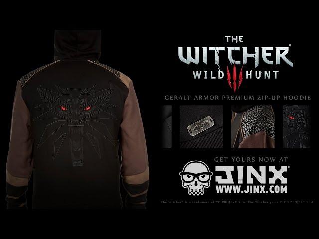 The Witcher 3 Geralt Armor Premium Zip-up Hoodie from J!NX