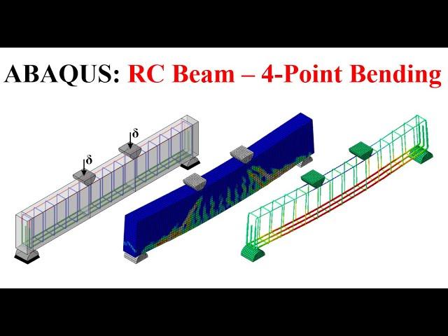 #26 ABAQUS Tutorial: RC Beam under 4-Point Bending