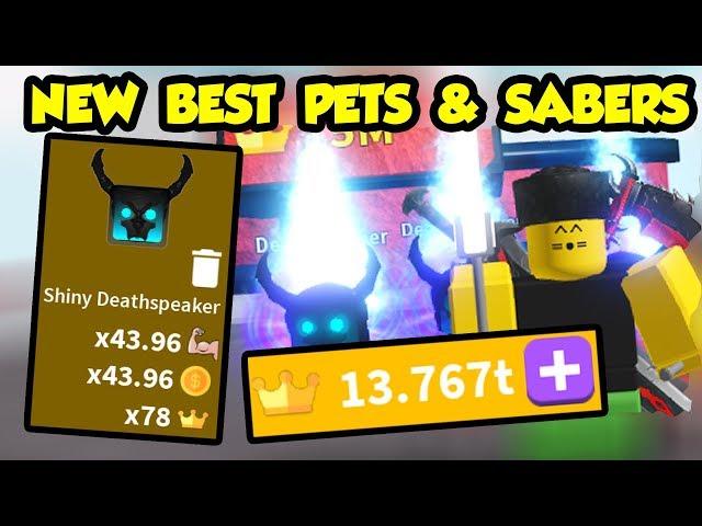 UNLOCKING NEW BEST PETS & SABERS! OP! - Roblox Saber Simulator