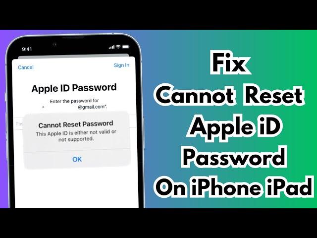 Cannot Reset Apple iD Password - How To Fix Cannot Reset Apple.iD Password Error On iPhone iPad 2023