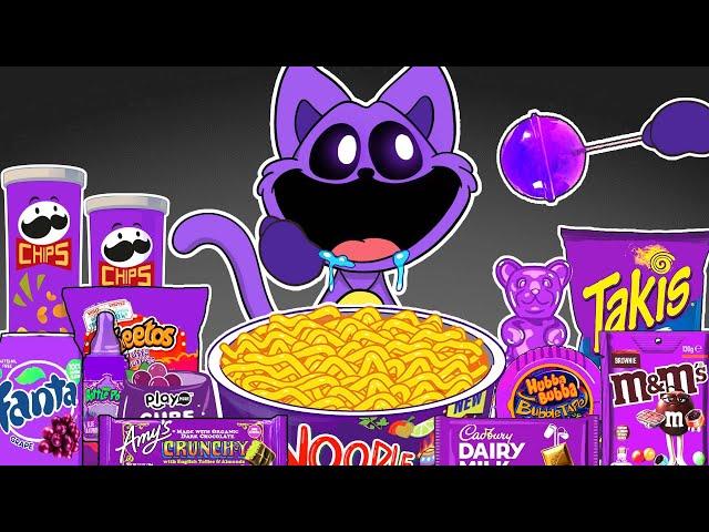 Best of Desserts PURPLE Food Mukbang with CATNAP | Poppy Playtime Chapte 3 Animation | ASMR