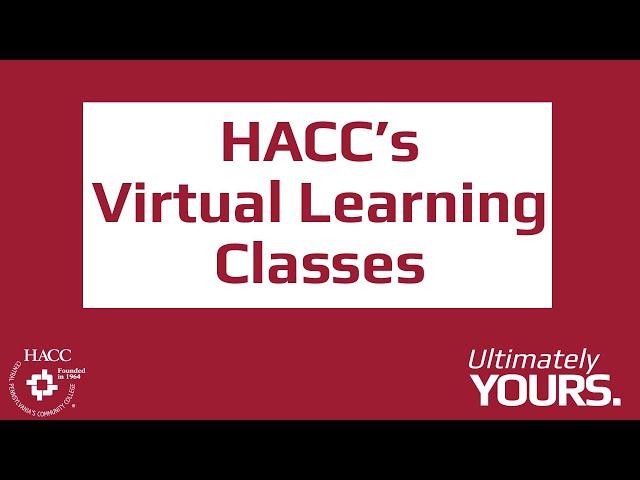 What is the virtual learning option at HACC?